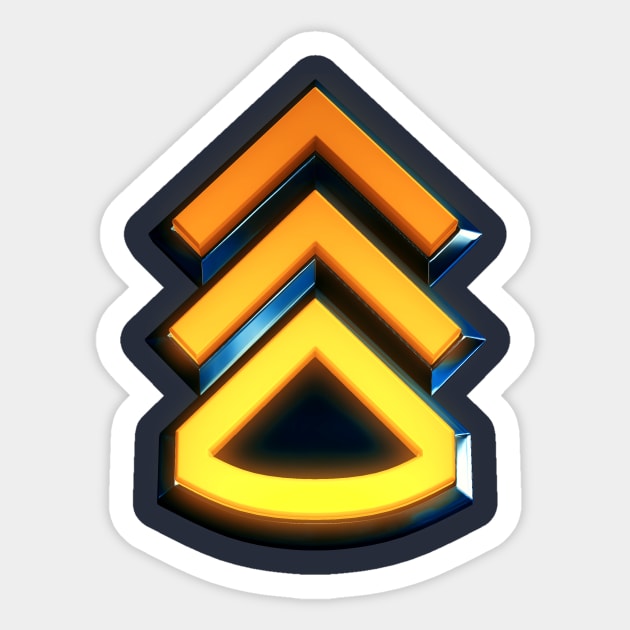 Staff Sergeant - Military Insignia Sticker by Arkal